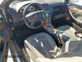 2009 Mercedes-Benz CLK 350 with VIN WDBTK56FX9T109172, listed as a Copart auction lot 46328435 with 137,484 mi miles and Salvage Title. Bid and sale history available at DreamBid. Image 8.