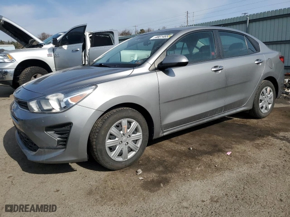 2021 Kia Rio S with VIN 3KPA24AD2ME379247, listed as a Copart auction lot 46614655 with 59,798 mi miles and Salvage Title. Bid and sale history available at carsss.com. Image 1.