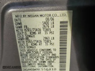2006 Nissan Xterra X with VIN 5N1AN08W06C556410, listed as a Copart auction lot 84676174 with 127,880 mi miles and Salvage Title. Bid and sale history available at carsss.com. Image 12.