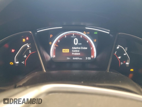 2020 Honda Civic Sedan Sport with VIN 2HGFC2F83LH557058, listed as a Copart auction lot 50556035 with 64,859 mi miles and Salvage Title. Bid and sale history available at carsss.com. Image 9.