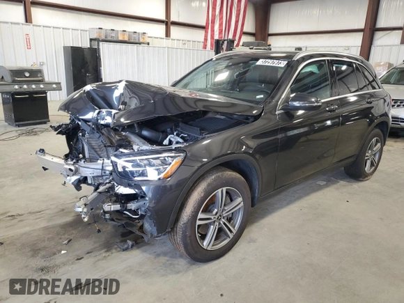 2020 Mercedes-Benz GLC with VIN W1N0G8EBXLF756479, listed as a Copart auction lot 37297973 with 21,110 mi miles. Bid and sale history available at carsss.com. Image 1.