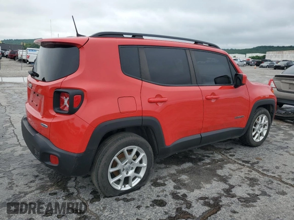2020 Jeep Renegade Latitude with VIN ZACNJABB1LPL93994, listed as a Copart auction lot 59156105 with 101,904 mi miles and Salvage title. Bid and sale history available at DreamBid. Image 3.