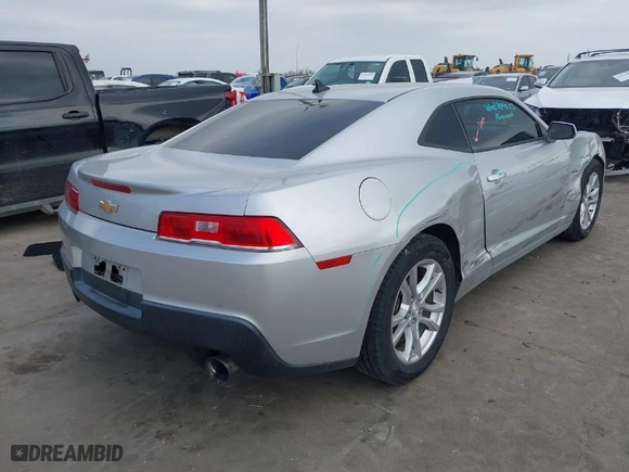 2014 Chevrolet Camaro LS with VIN 2G1FE1E30E9227523, listed as a IAAI auction lot 41597169 with 89,993 mi miles. Bid and sale history available at carsss.com. Image 4.