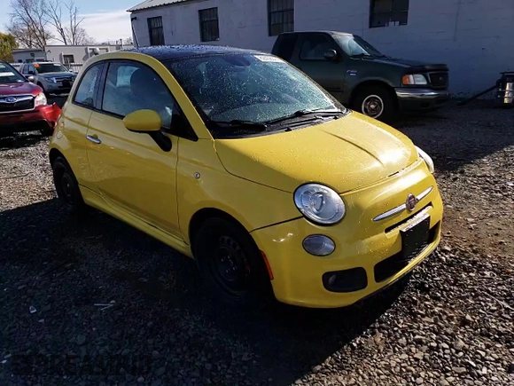 2014 FIAT 500 Sport with VIN 3C3CFFBR0ET165345, listed as a Copart auction lot 82408374 with 124,705 mi miles and Salvage Title. Bid and sale history available at carsss.com. Image 15.