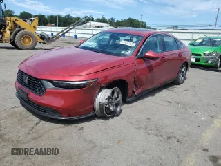 2024 Honda Accord EX-L с VIN 1HGCY2F67RA001054, выставлен на аукционе Copart как лот 65442525 с пробегом 16 994 миль миль и Списание • Salvage title. История ставок и продаж доступна на DreamBid. Изображение 1.