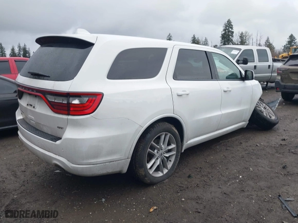 2022 Dodge Durango GT Plus with VIN 1C4RDJDG7NC182973, listed as a IAAI auction lot 41586357 with 60,592 mi miles. Bid and sale history available at carsss.com. Image 4.