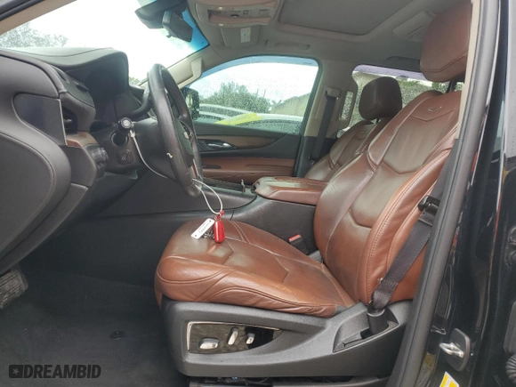 2018 Cadillac Escalade Premium Luxury with VIN 1GYS4CKJ3JR305195, listed as a Copart auction lot 43159425 with 147,077 mi miles and Salvage Title. Bid and sale history available at carsss.com. Image 7.