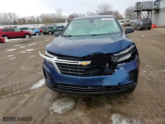 2022 Chevrolet Equinox LS with VIN 3GNAXSEV4NS231815, listed as a Copart auction lot 46831995 with 43,153 mi miles and Non Repairable. Bid and sale history available at carsss.com. Image 12.