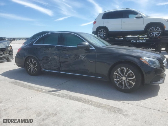2016 Mercedes-Benz C-Class C 300 with VIN 55SWF4JB5GU102159, listed as a Copart auction lot 47821545 with 42,043 mi miles and Salvage Title. Bid and sale history available at carsss.com. Image 4.
