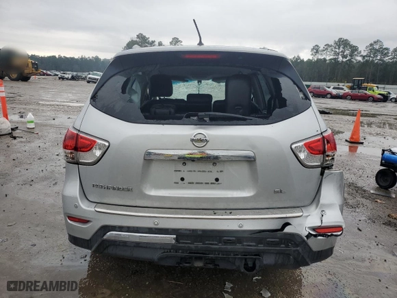 2016 Nissan Pathfinder SL with VIN 5N1AR2MN5GC670076, listed as a Copart auction lot 89355385 with 201,555 mi miles and Salvage Title. Bid and sale history available at carsss.com. Image 6.