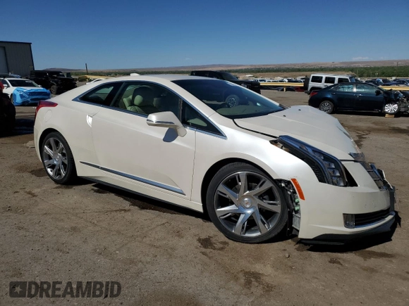 2014 Cadillac ELR z VIN 1G6RR1E48EU600850, wystawiony jako Copart lot #55169115 z przebiegiem 26 604 mil mil oraz Szkoda całkowita • Salvage title. Historia ofert i sprzedaży dostępna na DreamBid. Obrazek 4.