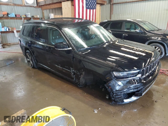 2021 Jeep Grand Cherokee Limited with VIN 1C4RJKBG5M8142247, listed as a Copart auction lot 61208985 with Not provided miles and Salvage title. Bid and sale history available at DreamBid. Image 4.