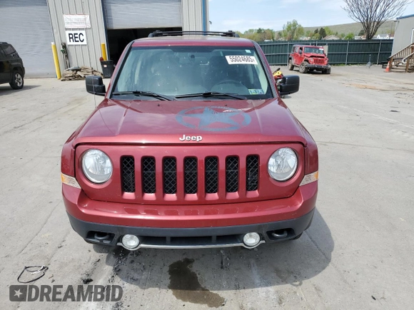 2014 Jeep Patriot Latitude with VIN 1C4NJRFB0ED658983, listed as a Copart auction lot 55024685 with 96,457 mi miles and Salvage Title. Bid and sale history available at carsss.com. Image 5.