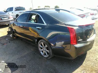 2015 Cadillac ATS Sedan Luxury RWD with VIN 1G6AB5RX5F0101834, listed as a IAAI auction lot 37302564 with 107,046 mi miles. Bid and sale history available at carsss.com. Image 3.