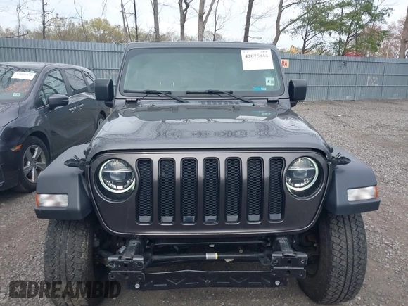 2021 Jeep Wrangler Unlimited Willys with VIN 1C4HJXDN5MW683251, listed as a IAAI auction lot 42075844 with 42,340 mi miles and . Bid and sale history available at DreamBid. Image 12.