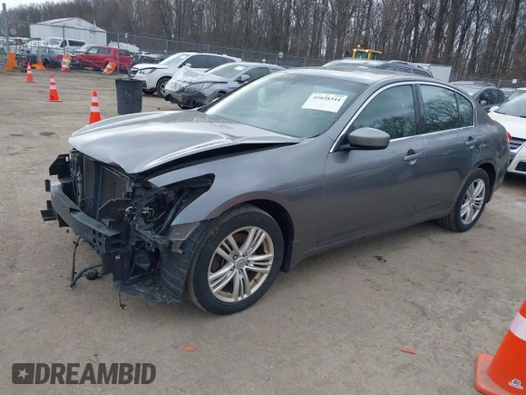 2011 Infiniti G25 x with VIN JN1DV6AR1BM653907, listed as a IAAI auction lot 41628344 with 158,949 mi miles. Bid and sale history available at carsss.com. Image 17.