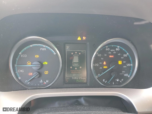 2016 Toyota RAV4 Hybrid XLE with VIN JTMRJREV1GD041253, listed as a Copart auction lot 47552265 with 108,235 mi miles and Salvage Title. Bid and sale history available at carsss.com. Image 9.