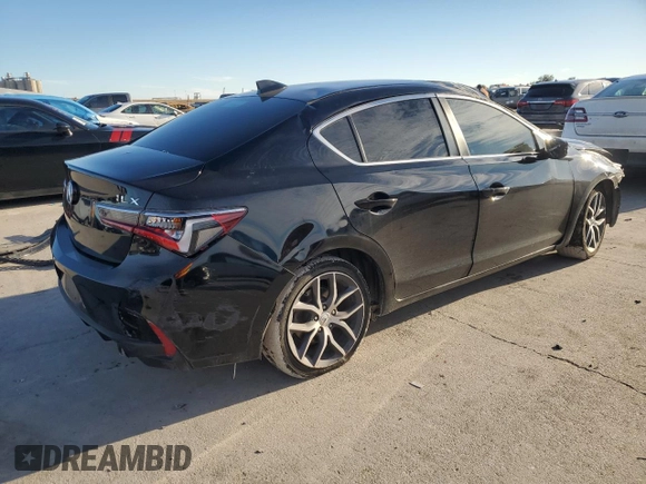 2022 Acura ILX Premium with VIN 19UDE2F7XNA005387, listed as a Copart auction lot 89003205 with Not Provided miles and Salvage Title. Bid and sale history available at DreamBid. Image 3.