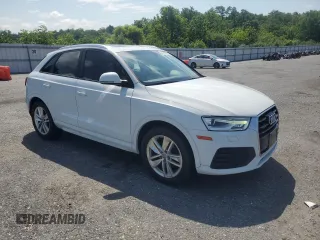 2018 Audi Q3 Premium with VIN WA1ECCFS8JR024576, listed as a Copart auction lot 64018985 with 128,784 mi miles and Clean title. Bid and sale history available at DreamBid. Image 4.