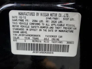 2012 Infiniti M37 with VIN JN1BY1AR8CM396876, listed as a Copart auction lot 85992784 with 223,227 mi miles and Salvage Title. Bid and sale history available at carsss.com. Image 12.