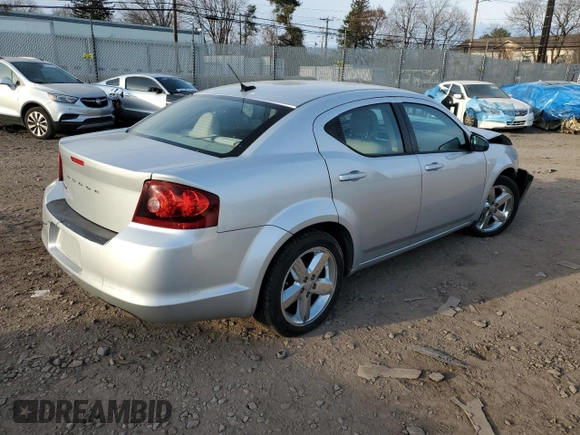 2012 Dodge Avenger SE with VIN 1C3CDZAB5CN153359, listed as a Copart auction lot 46983825 with 180,264 mi miles and Salvage Title. Bid and sale history available at DreamBid. Image 3.