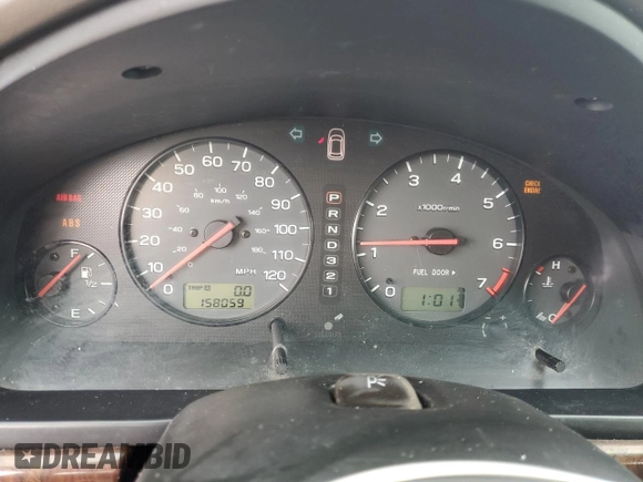 2002 Subaru Legacy Outback with VIN 4S3BE896827211618, listed as a Copart auction lot 45016485 with 158,059 mi miles and Salvage title. Bid and sale history available at DreamBid. Image 9.