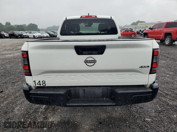 2023 Nissan Frontier S with VIN 1N6ED1CM4PN645324, listed as a Copart auction lot 53846804 with 21,818 mi miles and Salvage title. Bid and sale history available at DreamBid. Image 6.