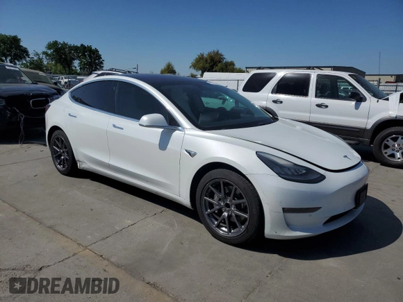 2018 Tesla Model 3 Long Range Battery with VIN 5YJ3E1EA3JF168661, listed as a Copart auction lot 53142155 with 175,389 mi miles and Salvage Title. Bid and sale history available at DreamBid. Image 4.