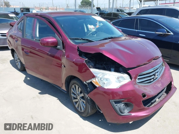 2019 Mitsubishi Mirage ES с VIN ML32F3FJ6KHF01302, выставлен на аукционе IAAI как лот 42090376 с пробегом 57 810 миль миль и . История ставок и продаж доступна на DreamBid. Изображение 1.