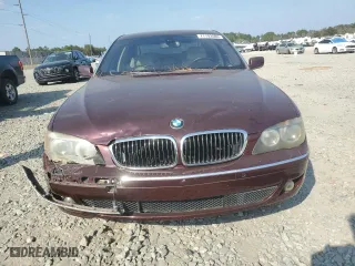 2007 BMW 7 Series 750Li with VIN WBAHN83507DT74067, listed as a Copart auction lot 77793504 with 0 mi miles and Salvage Title. Bid and sale history available at carsss.com. Image 5.