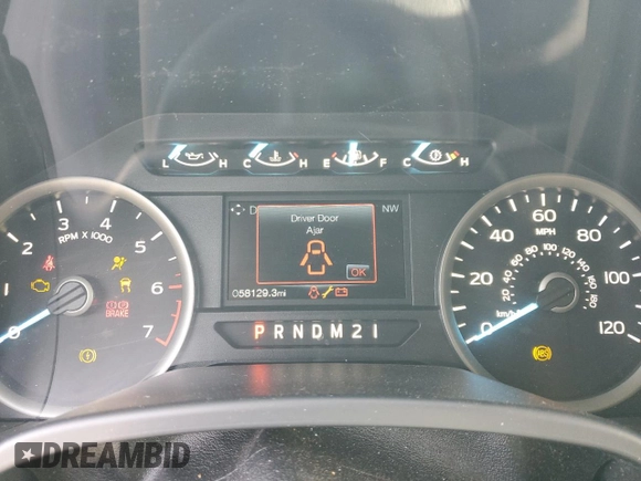 2018 Ford F-150 XL with VIN 1FTEW1EBXJFD65059, listed as a Copart auction lot 49838415 with 58,129 mi miles and Salvage Title. Bid and sale history available at carsss.com. Image 9.