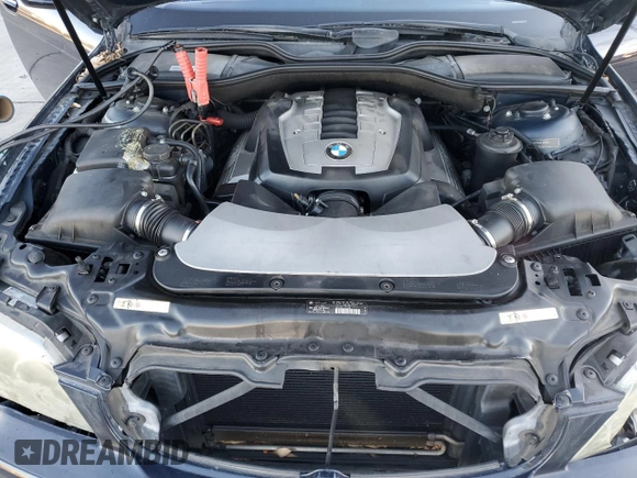2006 BMW 7 Series 750i with VIN WBAHL83516DT05036, listed as a Copart auction lot 44456615 with 134,056 mi miles and Salvage title. Bid and sale history available at DreamBid. Image 11.