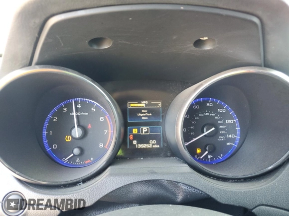 2015 Subaru Outback Premium with VIN 4S4BSADC8F3343655, listed as a Copart auction lot 58001215 with 139,252 mi miles and Salvage title. Bid and sale history available at DreamBid. Image 9.