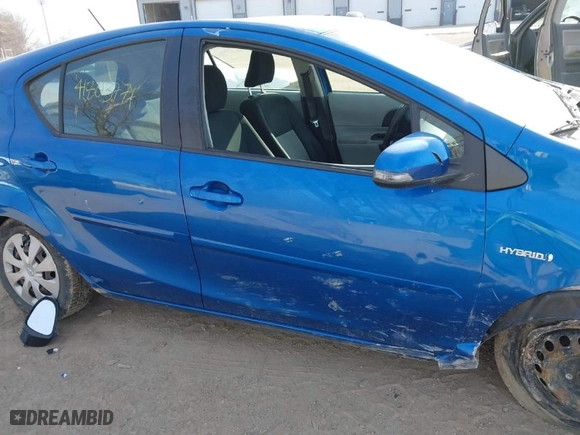 2012 Toyota Prius c One with VIN JTDKDTB31C1515223, listed as a IAAI auction lot 41803771 with 235,975 mi miles. Bid and sale history available at carsss.com. Image 14.