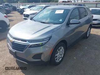 2024 Chevrolet Equinox LT with VIN 3GNAXKEG8RS142062, listed as a IAAI auction lot 42136077 with 32,819 mi miles and . Bid and sale history available at DreamBid. Image 2.