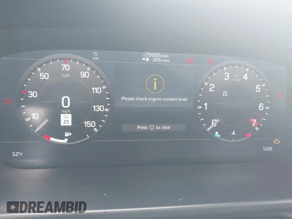2022 Land Rover Defender S with VIN SALEJERX0N2075186, listed as a IAAI auction lot 41626458 with 79,500 mi miles and . Bid and sale history available at DreamBid. Image 7.