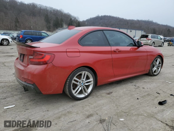 2014 BMW 2 Series 228i with VIN WBA1F5C5XEVW97921, listed as a Copart auction lot 44850825 with 120,173 mi miles and Salvage title. Bid and sale history available at DreamBid. Image 3.