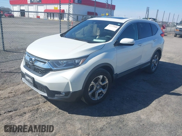 2017 Honda CR-V EX with VIN 2HKRW1H58HH519386, listed as a IAAI auction lot 41777509 with 76,499 mi miles. Bid and sale history available at carsss.com. Image 17.