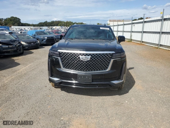 2021 Cadillac Escalade Premium Luxury with VIN 1GYS4BKL9MR368012, listed as a Copart auction lot 76289024 with 45,889 mi miles and Salvage Title. Bid and sale history available at carsss.com. Image 5.