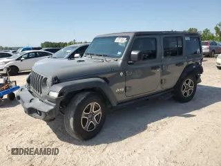 2020 Jeep Wrangler Unlimited Sport S z VIN 1C4HJXDG3LW117301, wystawiony jako Copart lot #52571555 z przebiegiem 70 167 mil mil oraz Szkoda całkowita • Salvage title. Historia ofert i sprzedaży dostępna na DreamBid. Obrazek 1.