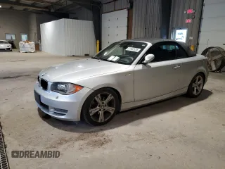 2008 BMW 1 Series 128i with VIN WBAUL73578VE89293, listed as a Copart auction lot 61902535 with 168,652 mi miles and Salvage title. Bid and sale history available at DreamBid. Image 1.