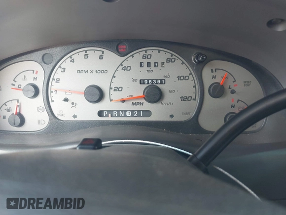 2003 Ford Ranger XL Fleet with VIN 1FTYR44V43PB45754, listed as a IAAI auction lot 42024503 with 196,361 mi miles. Bid and sale history available at carsss.com. Image 7.