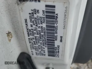 2000 Toyota Camry CE z VIN 4T1BG22K5YU936033, wystawiony jako Copart lot #57636215 z przebiegiem 242 889 mil mil oraz Szkoda całkowita • Salvage title. Historia ofert i sprzedaży dostępna na DreamBid. Obrazek 12.