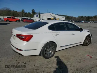 2014 Kia Cadenza Premium with VIN KNALN4D74E5138578, listed as a Copart auction lot 47606025 with 141,668 mi miles and Salvage Title. Bid and sale history available at DreamBid. Image 3.