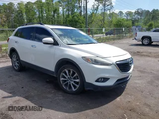 2014 Mazda CX-9 Grand Touring z VIN JM3TB2DA8E0436650, wystawiony jako IAAI lot #42147525 z przebiegiem 124 179 mil mil oraz . Historia ofert i sprzedaży dostępna na DreamBid. Obrazek 1.