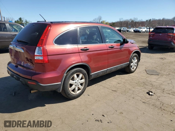 2009 Honda CR-V EX with VIN JHLRE48509C022482, listed as a Copart auction lot 52492245 with 218,697 mi miles and Salvage Title. Bid and sale history available at carsss.com. Image 3.