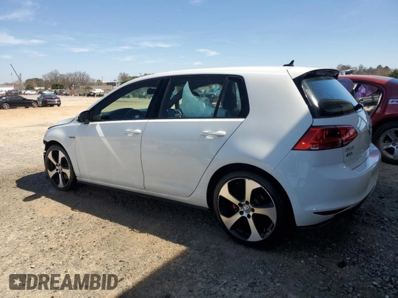 2017 Volkswagen Golf GTI S with VIN 3VW4T7AU4HM017537, listed as a Copart auction lot 49451945 with 124,356 mi miles and Salvage Title. Bid and sale history available at carsss.com. Image 2.