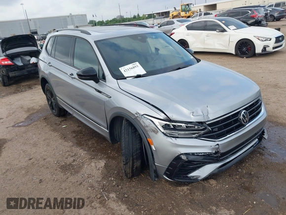 2022 Volkswagen Tiguan SE R-Line Black с VIN 3VVCB7AX6NM075609, выставлен на аукционе IAAI как лот 42156893 с пробегом 189 280 миль миль и . История ставок и продаж доступна на DreamBid. Изображение 1.
