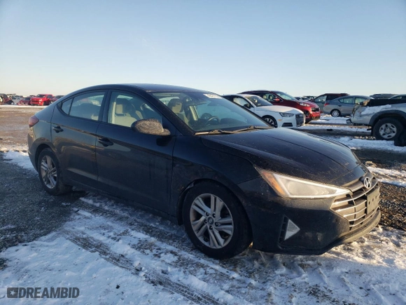 2019 Hyundai Elantra SEL with VIN 5NPD84LF7KH458254, listed as a Copart auction lot 46421135 with 132,266 mi miles and Salvage Title. Bid and sale history available at carsss.com. Image 4.