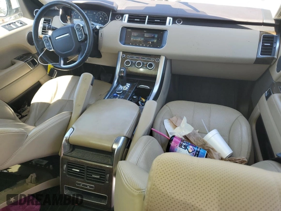 2017 Land Rover Range Rover Sport HSE with VIN SALWR2FVXHA157662, listed as a Copart auction lot 48779265 with 64,267 mi miles and Salvage title. Bid and sale history available at DreamBid. Image 8.